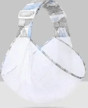echarpe de portage tissu maille gris