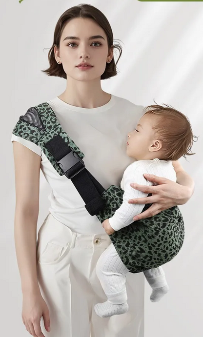 bebe maman calin porte bebe leopard vert