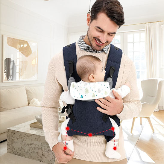 bebe papa face porte bebe gris fonce