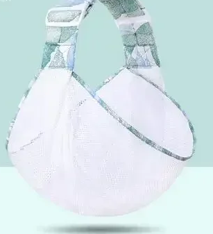 echarpe de portage tissu maille vert1