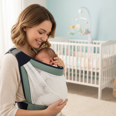 maman bébé chambre porte bebe vert avocat