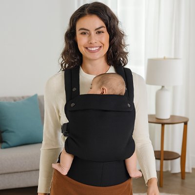 maman bébé love porte bébé physiologique noir
