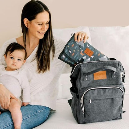 maman bebe rangement sac a langer gris 