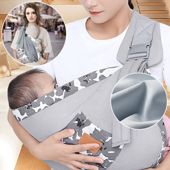 maman bebe tendresse echarpe de portage grise