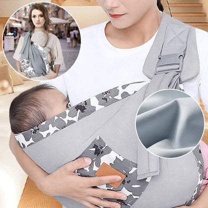 maman bebe tendresse echarpe de portage grise