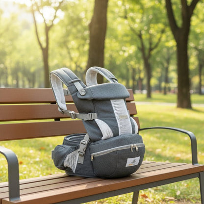 porte bebe gris banc