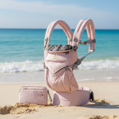 porte bebe rose maille