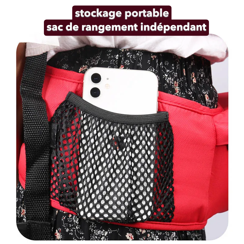 porte bebe rouge rangements