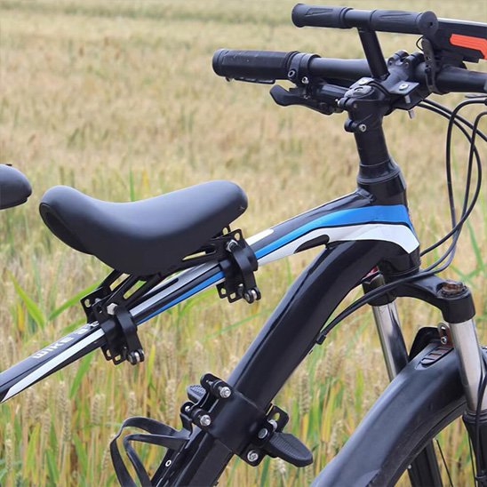 Porte bebe velo avant champs