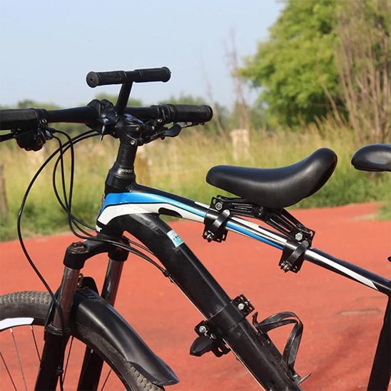 Porte bebe velo avant chemin