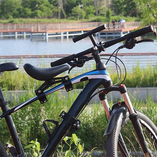 Porte bebe velo avant etang