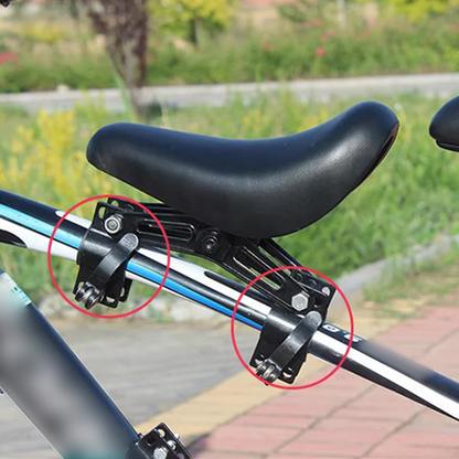 porte bebe velo selle noire fixations