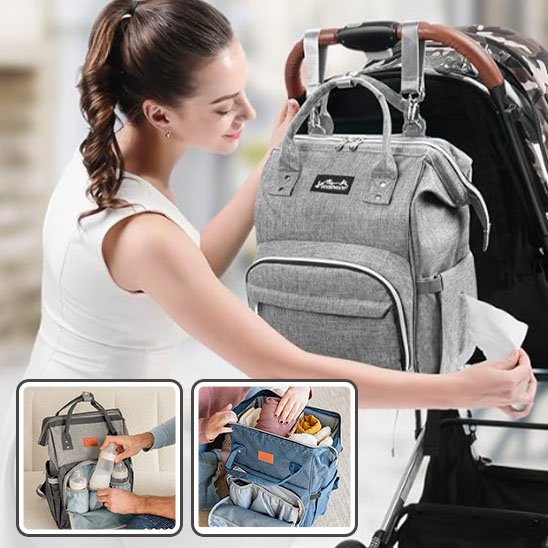 Sac a langer gris rangement