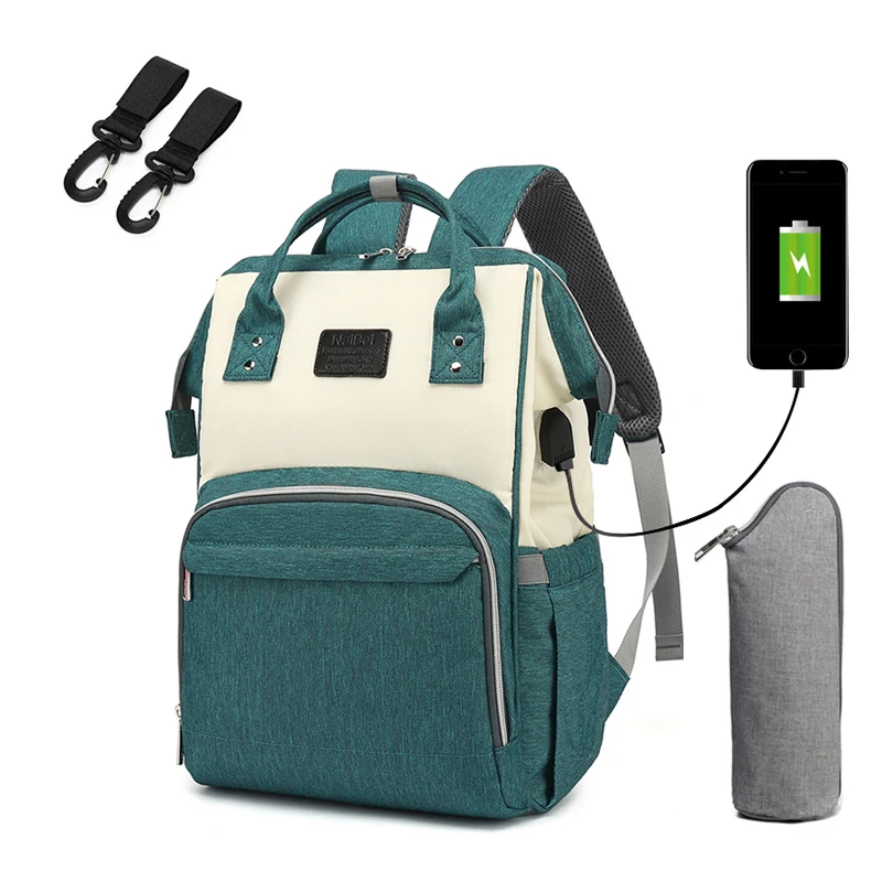 sac a langer vert blanc