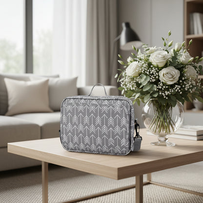 salon sac a langer fleches gris
