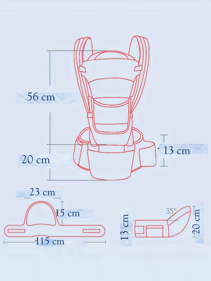 shema dimension porte bebe physiologique